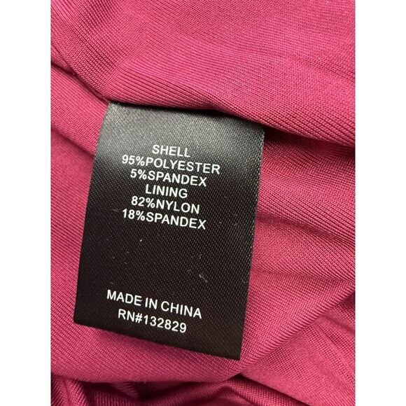 NWT Michael Costello x Revolve Hana Velvet Mini Dress Deep Raspberry sz M - Picture 5 of 6